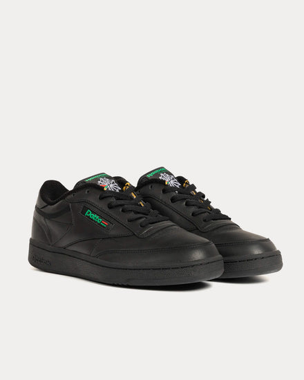 Reebok x Patta Club C 85 Core Black / Core Black / Glen Green Low Top Sneakers - 2
