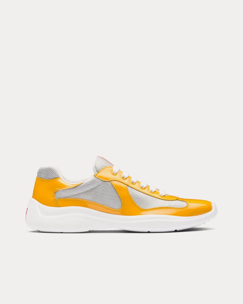 Prada America’s Cup Gold / Silver Low Top Sneakers - 1