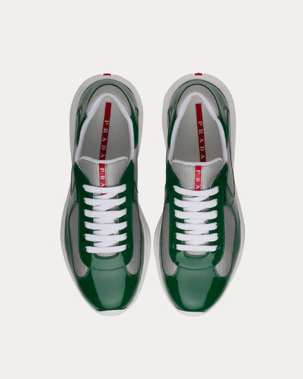 Prada America’s Cup Mango / Silver Low Top Sneakers - 2