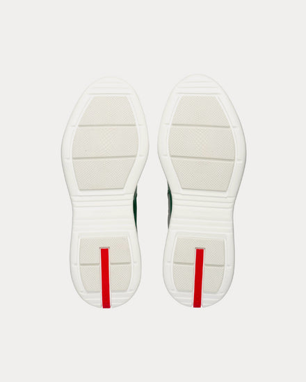Prada America’s Cup Mango / Silver Low Top Sneakers - 5