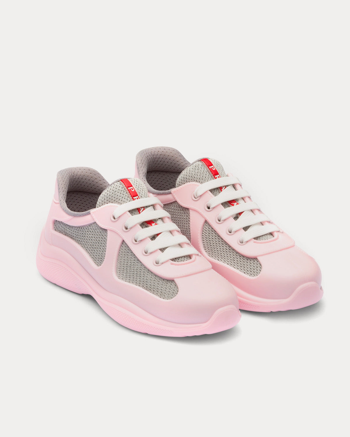 Hot pink prada sneakers 2025