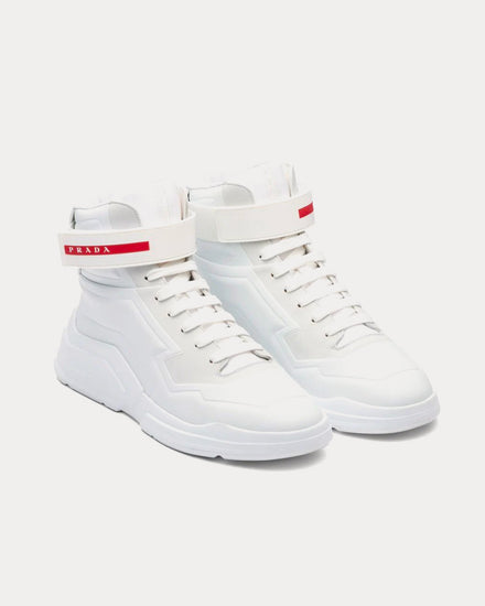 Prada Polarius White High Top Sneakers - 2