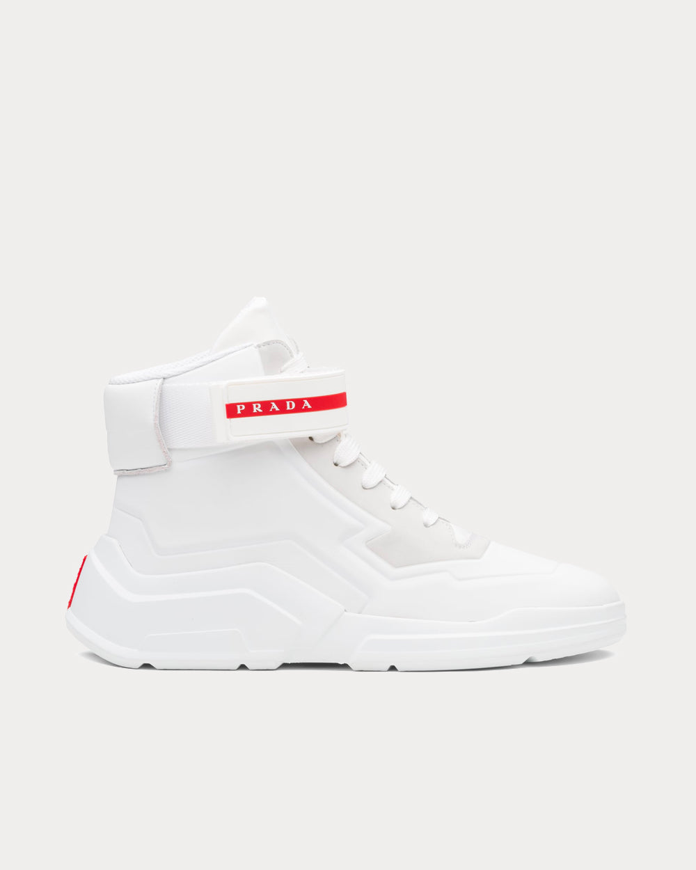 Prada - Polarius 19 LR White Mid High Top Sneakers
