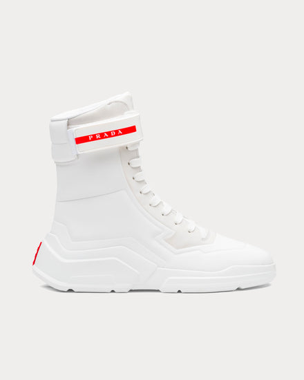 Prada Polarius 19 LR White High Top Sneakers - 1