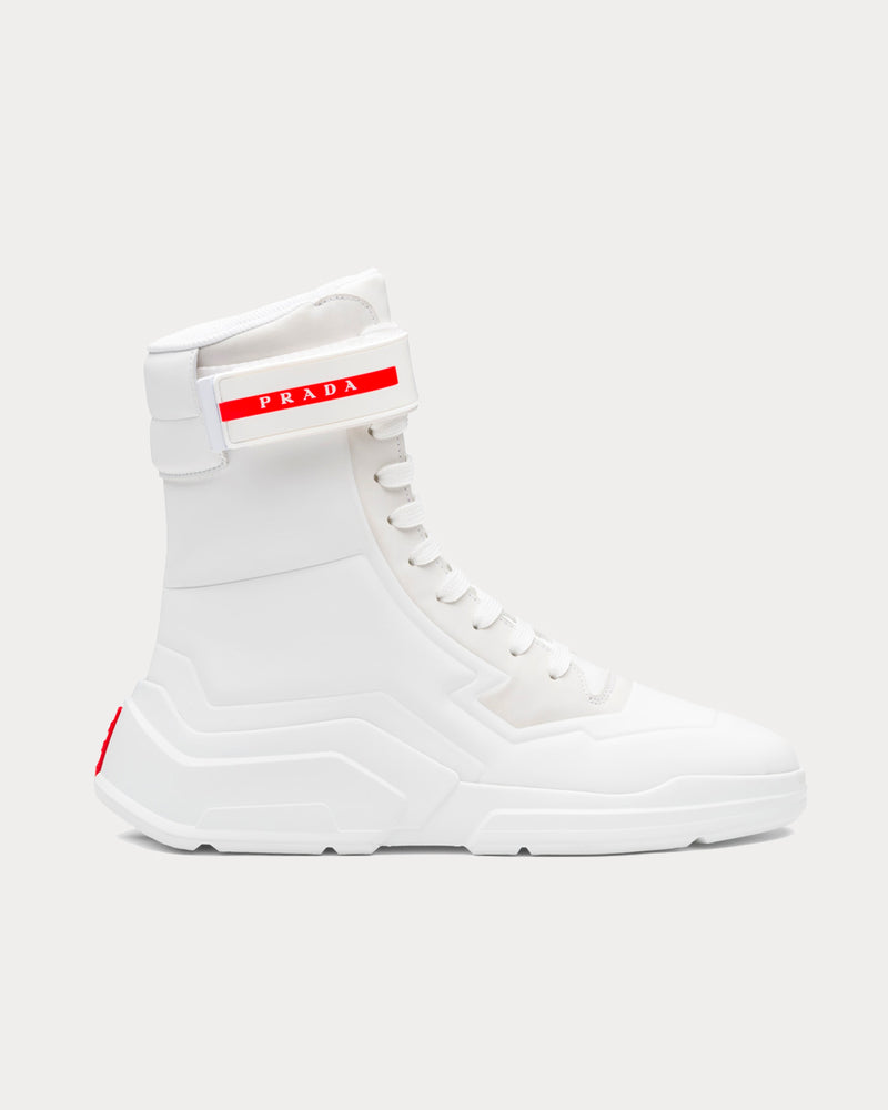 Prada Polarius 19 LR White High Top Sneakers - 1