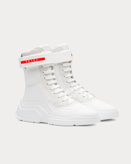 Prada Polarius 19 LR White High Top Sneakers - 2