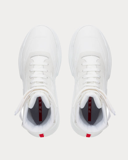 Prada Polarius 19 LR White High Top Sneakers - 3