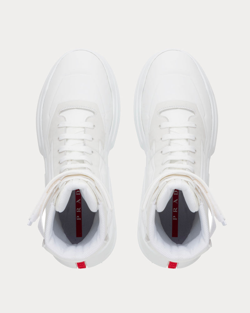 Prada Polarius 19 LR White High Top Sneakers - 3
