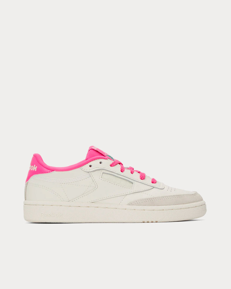 Reebok Club C 85 White / Atomic Pink Low Top Sneakers - 1