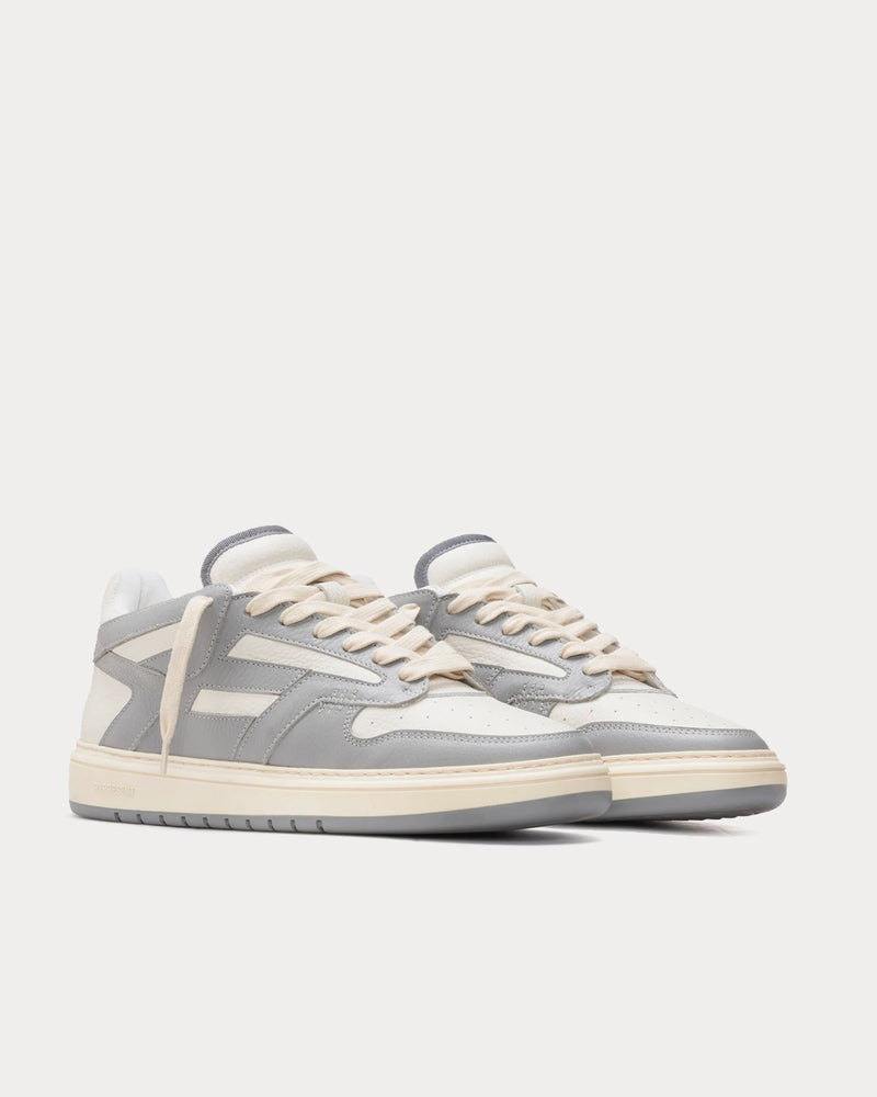 Represent Reptor Grey & Vintage White Low Top Sneakers - 2