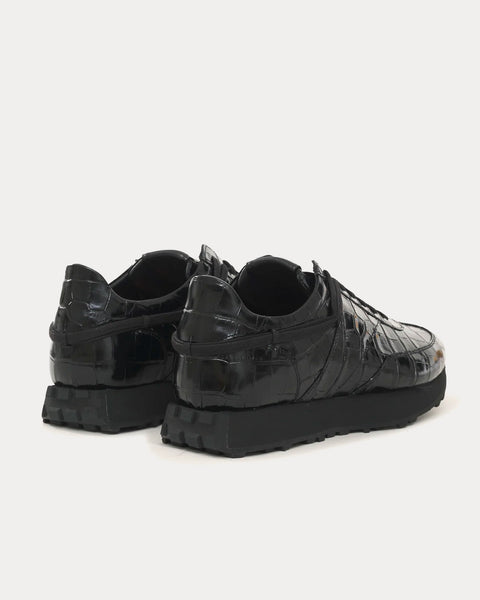 Croc Runner Black Low Top Sneakers