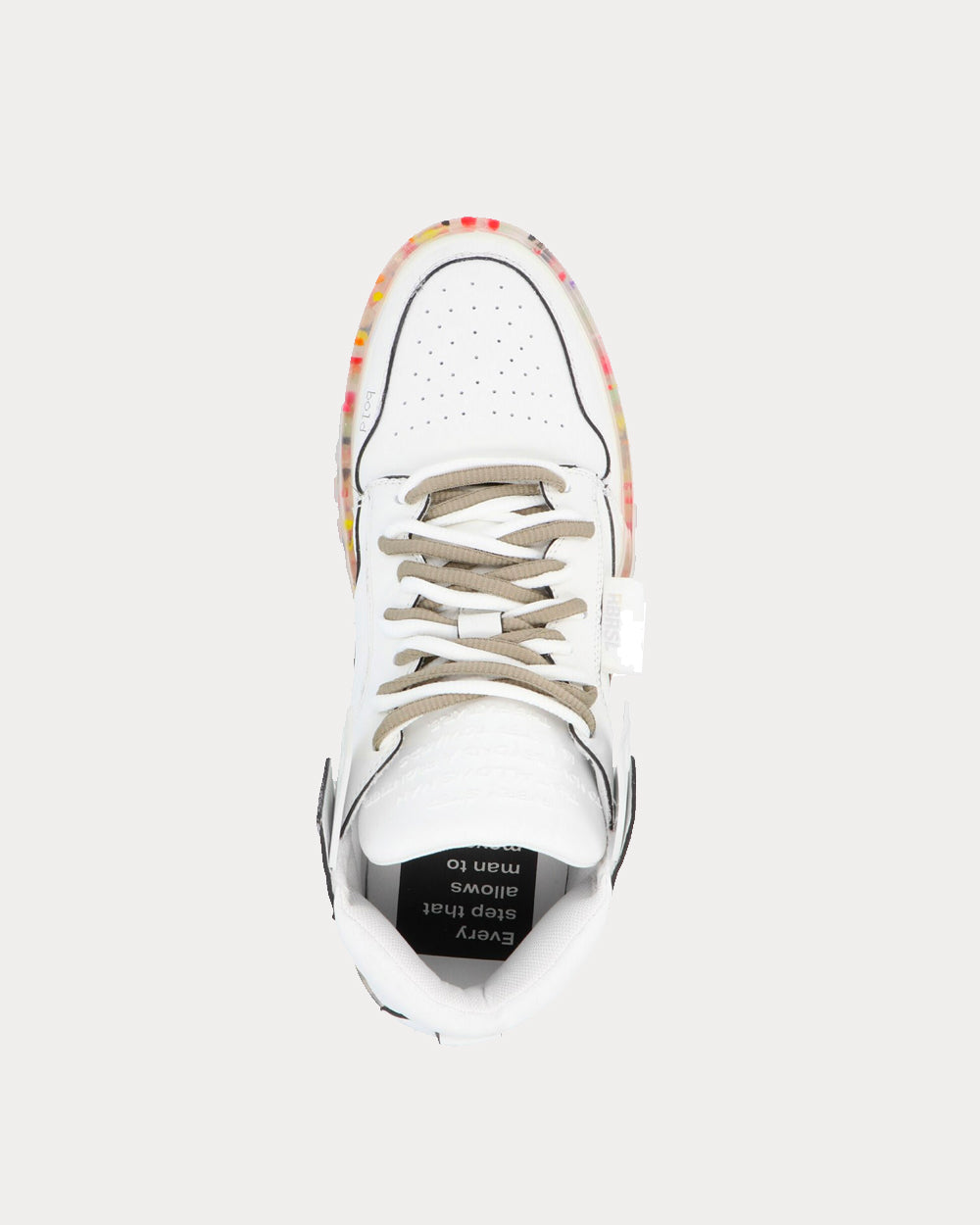 RBRSL - Bold White / Multi High Top Sneakers