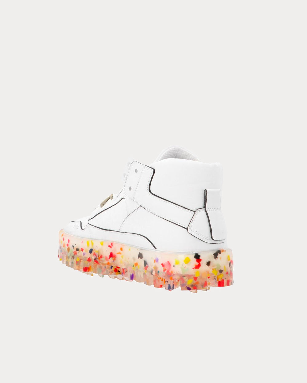 RBRSL - Bold White / Multi High Top Sneakers