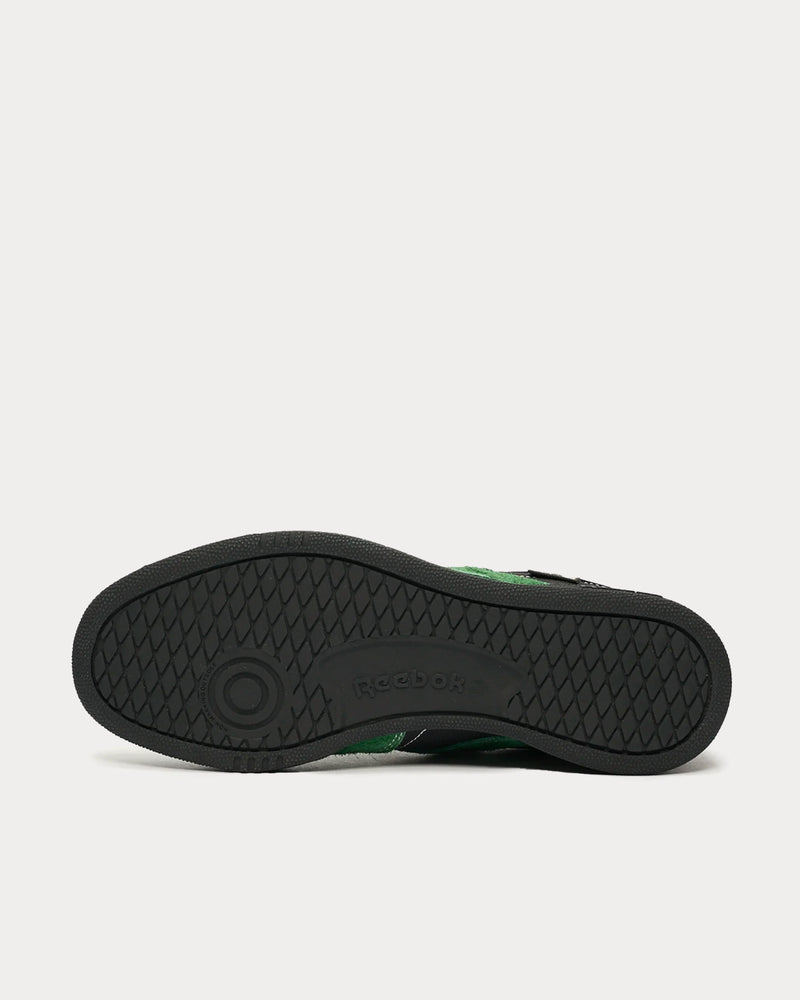 Reebok x PLEASURES Club C 85 Black / Pine Green Low Top Sneakers - 4
