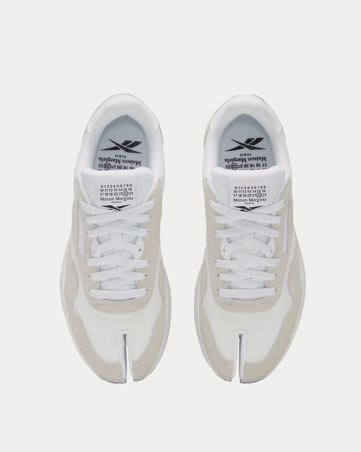 Reebok X Maison Margiela - Project 0 CL Nylon Tabi White Low Top Sneakers