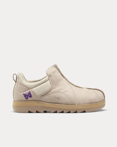 Reebok x Needles Beatnik Moc Modern Beige / Sand Beige / Extreme Purple Slip Ons