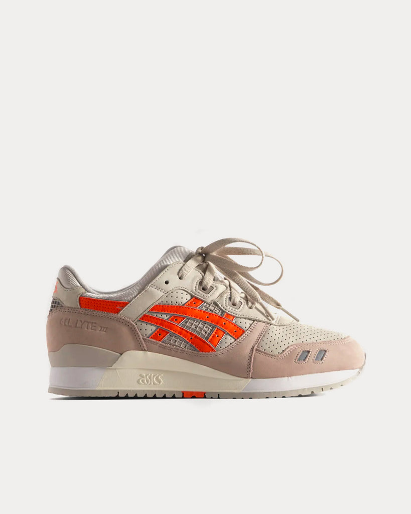 Asics x Kith Gel Lyte III Remastered 'Super Orange' Pumice Stone / Orange  Tiger Low Top Sneakers - Sneak in Peace