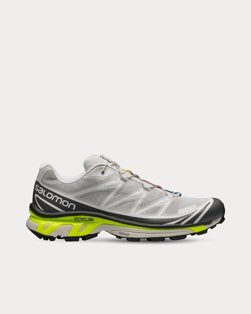Salomon XT-6 Advanced Lunar Rock / Quiet Shade / Safety Yellow Low Top Sneakers - 1