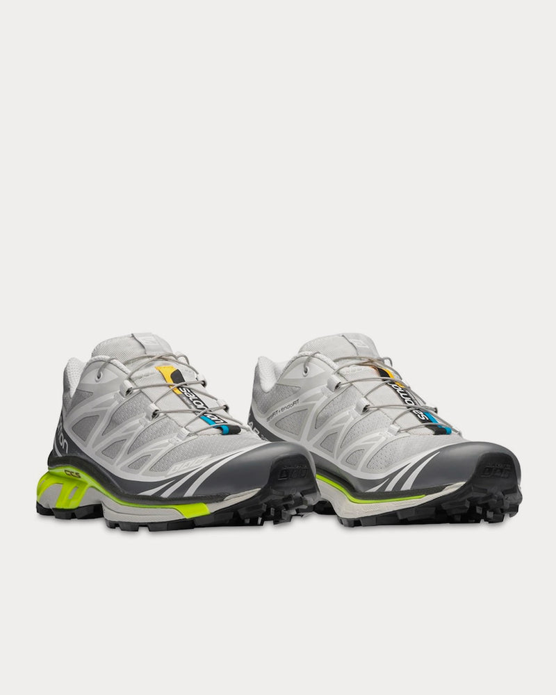 Salomon XT-6 Advanced Lunar Rock / Quiet Shade / Safety Yellow Low Top Sneakers - 3