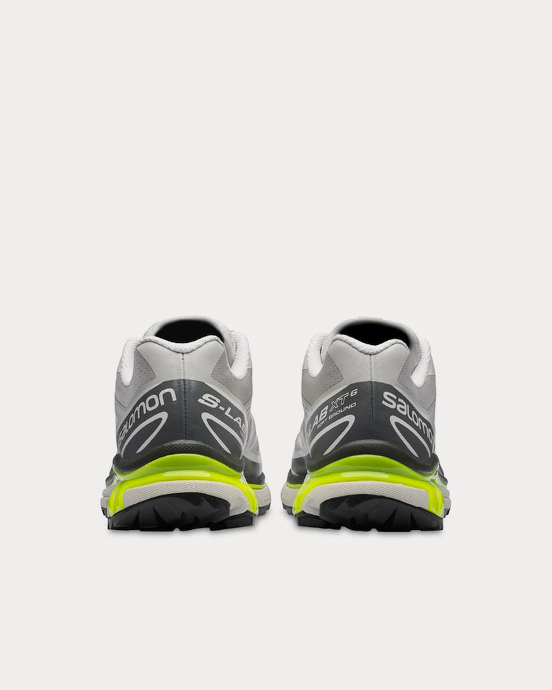 Salomon XT-6 Advanced Lunar Rock / Quiet Shade / Safety Yellow Low Top Sneakers - 4