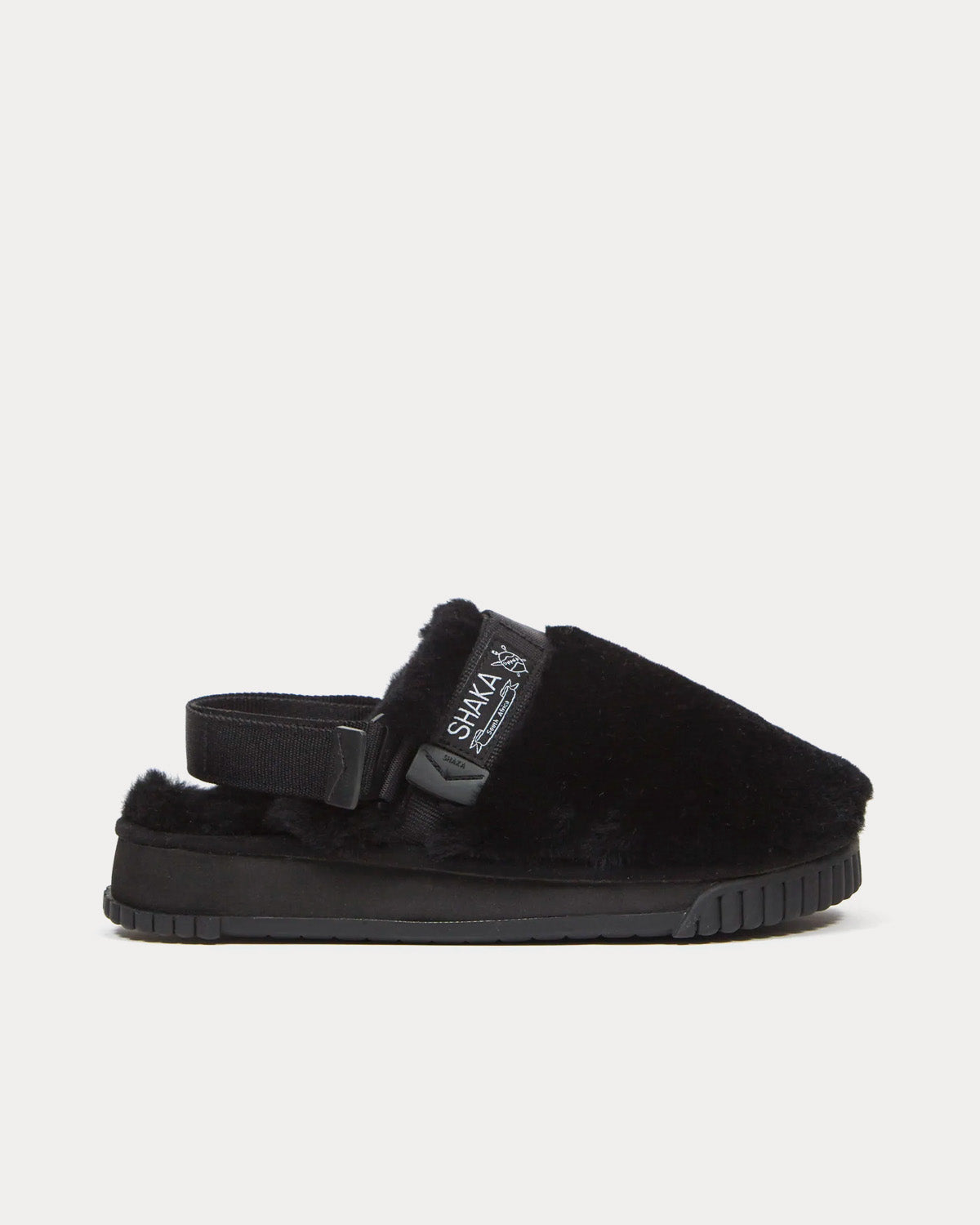 Shaka Women's Snug Clog Mouton Black Slip Ons