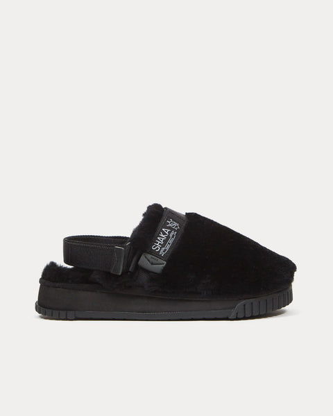 Snug Clog Mouton Black Slip Ons