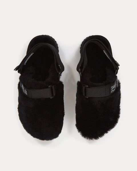 Snug Clog Mouton Black Slip Ons