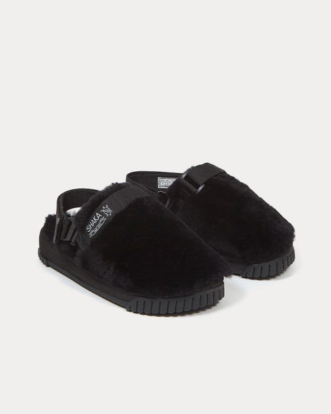 Snug Clog Mouton Black Slip Ons
