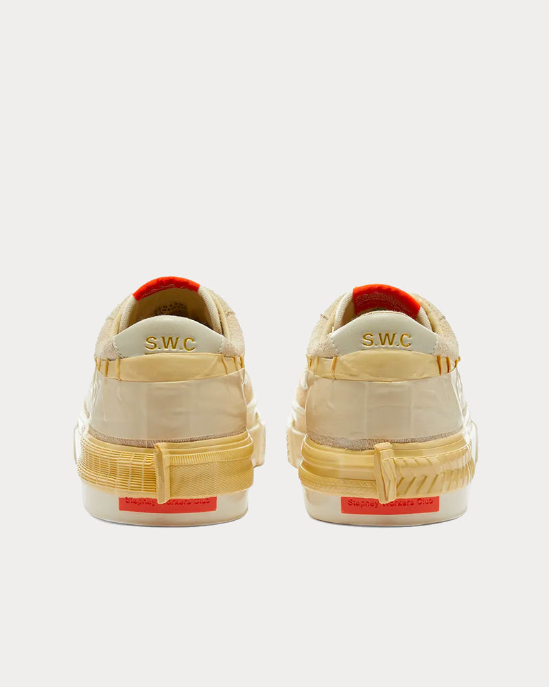 Stepney Workers Club x Studio Hagel Dellow Exp 1 Ecru Low Top Sneakers - 4