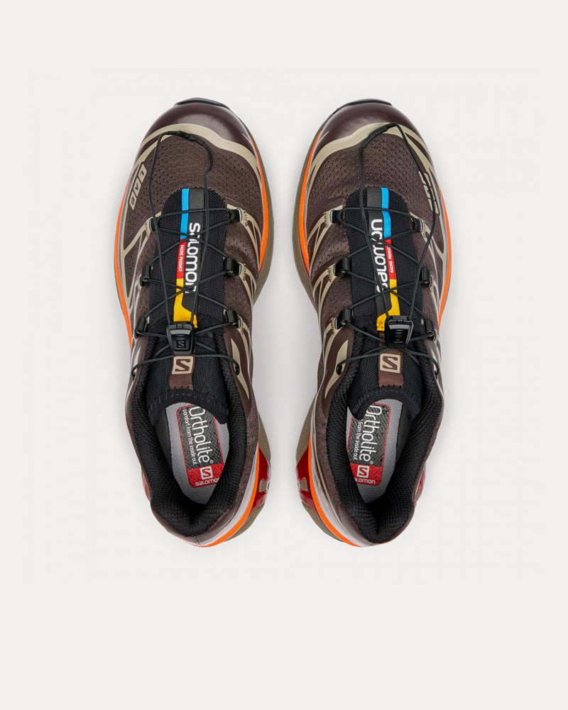 Salomon XT-6 Advanced Brown Running Trainers - 4