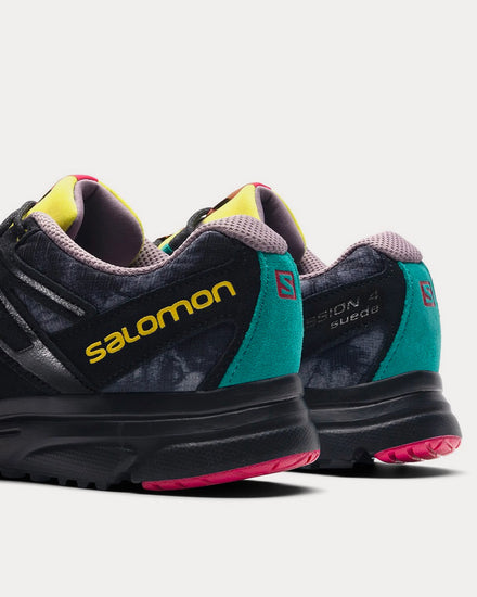 Salomon X-Mission 4 Suede 'Full Bleed' Black Low Top Sneakers - 5