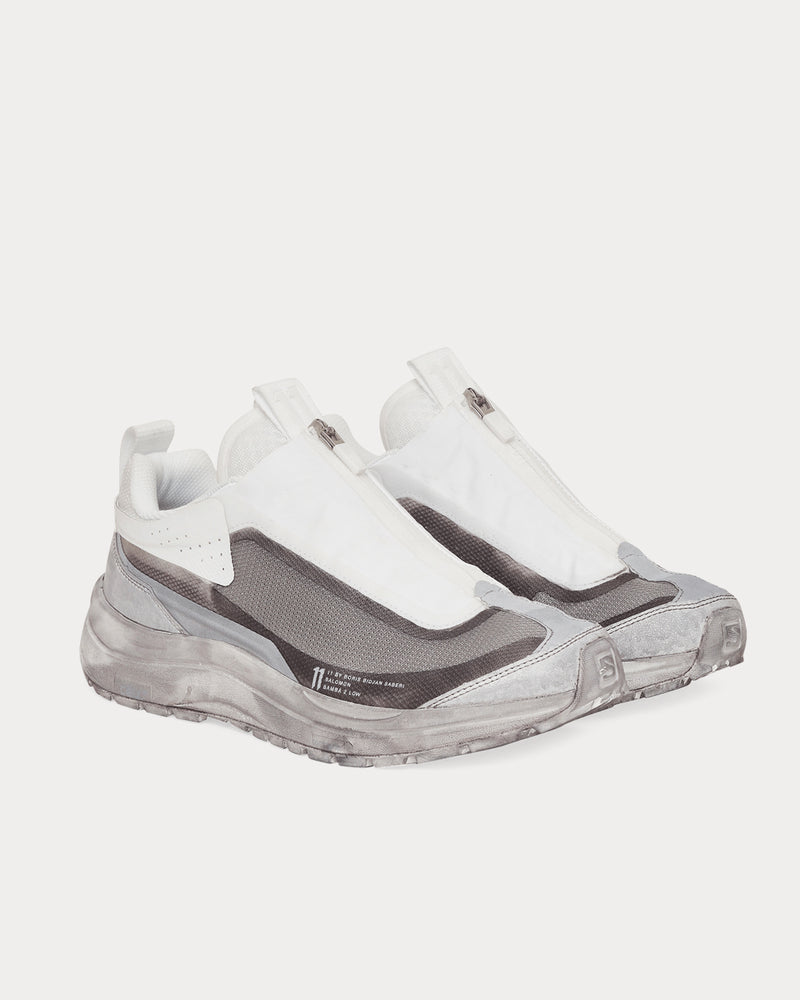 Salomon x 11 By Boris Bidjan Saberi Saberi Bamba 2 Light Grey Low Top Sneakers - 2