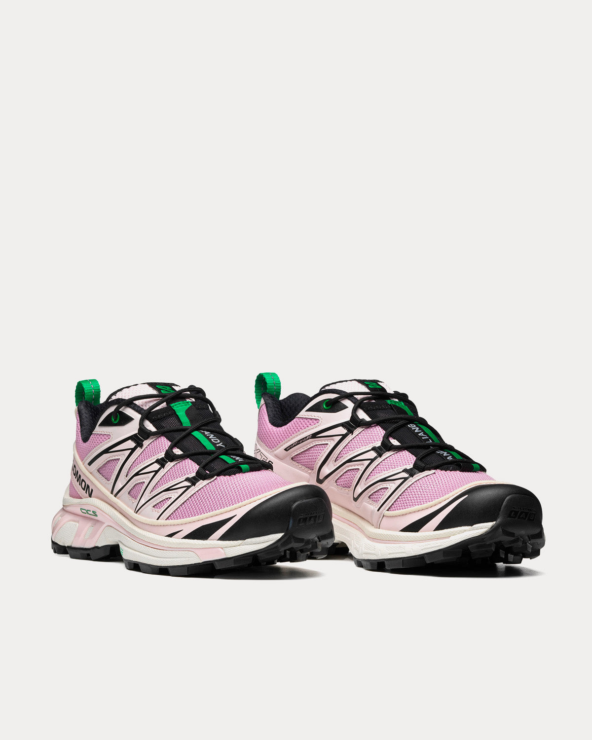 Salomon x Sandy Liang - XT-6 Expanse Cradle Pink / Jelly Green / Black Low Top Sneakers