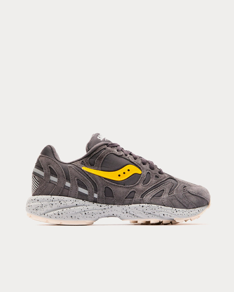 Saucony Grid Azura 2000 Black / Crystal Yellow Low Top Sneakers - 1