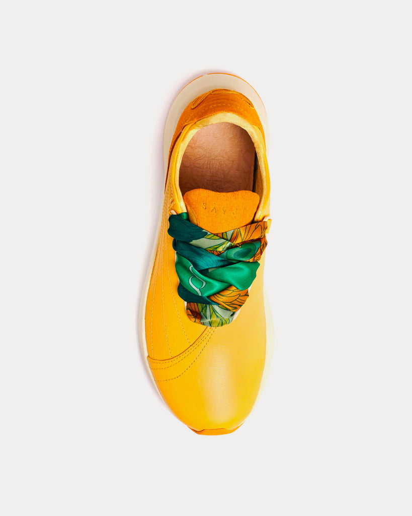 Yellow low top sneakers sales