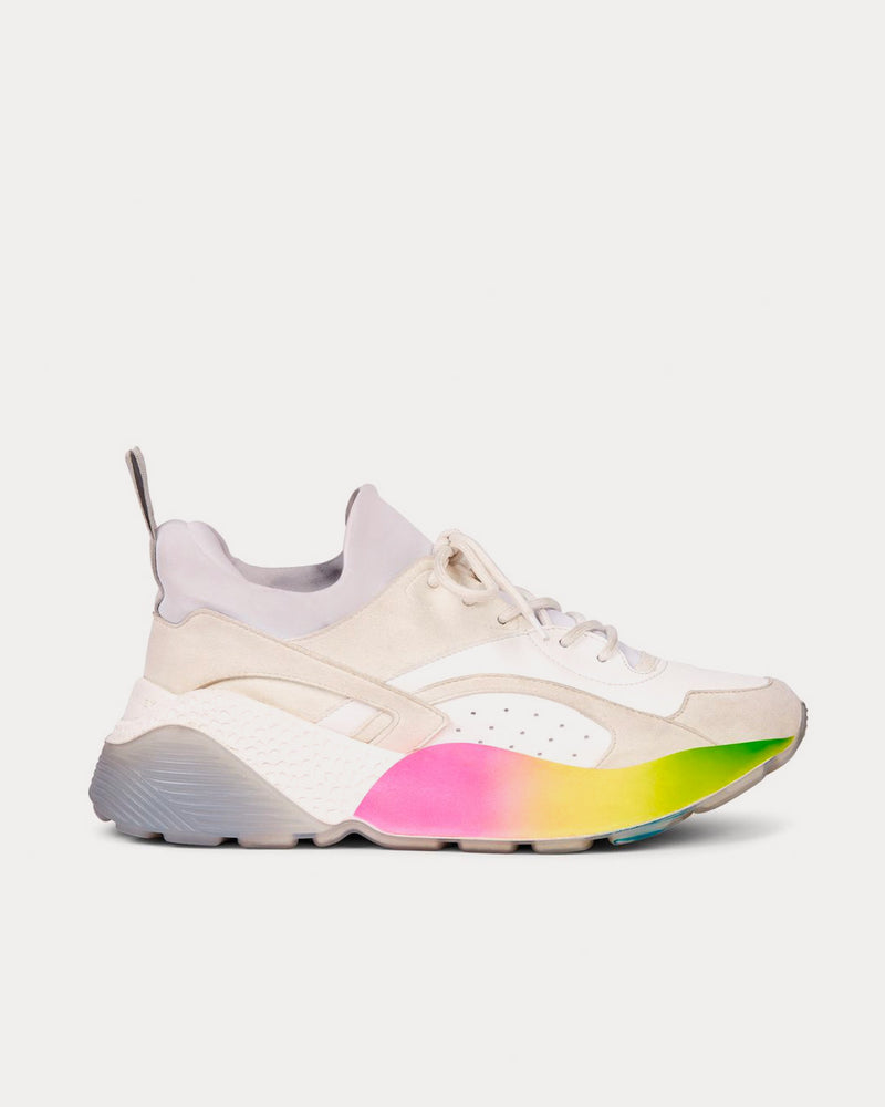 Stella McCartney Eclypse White & Rainbow Low Top Sneakers - 1