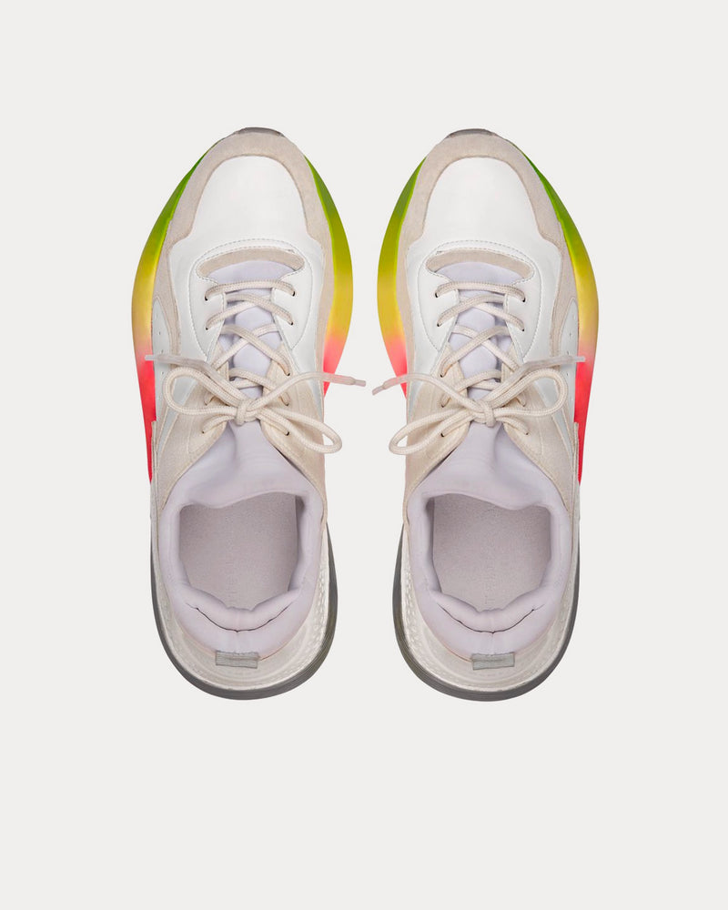 Stella McCartney Eclypse White & Rainbow Low Top Sneakers - 3