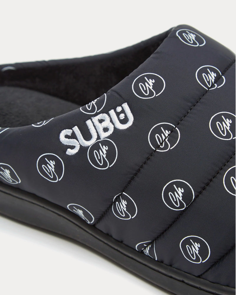 Subu x Goodhood Black / White Slip Ons - 4