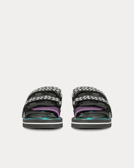 Suicoke x Missoni Moto Black / Purple / Green Sandals - 3