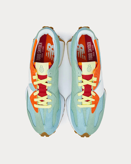 New Balance x Todd Snyder 327 Pineapple Low Top Sneakers - 2