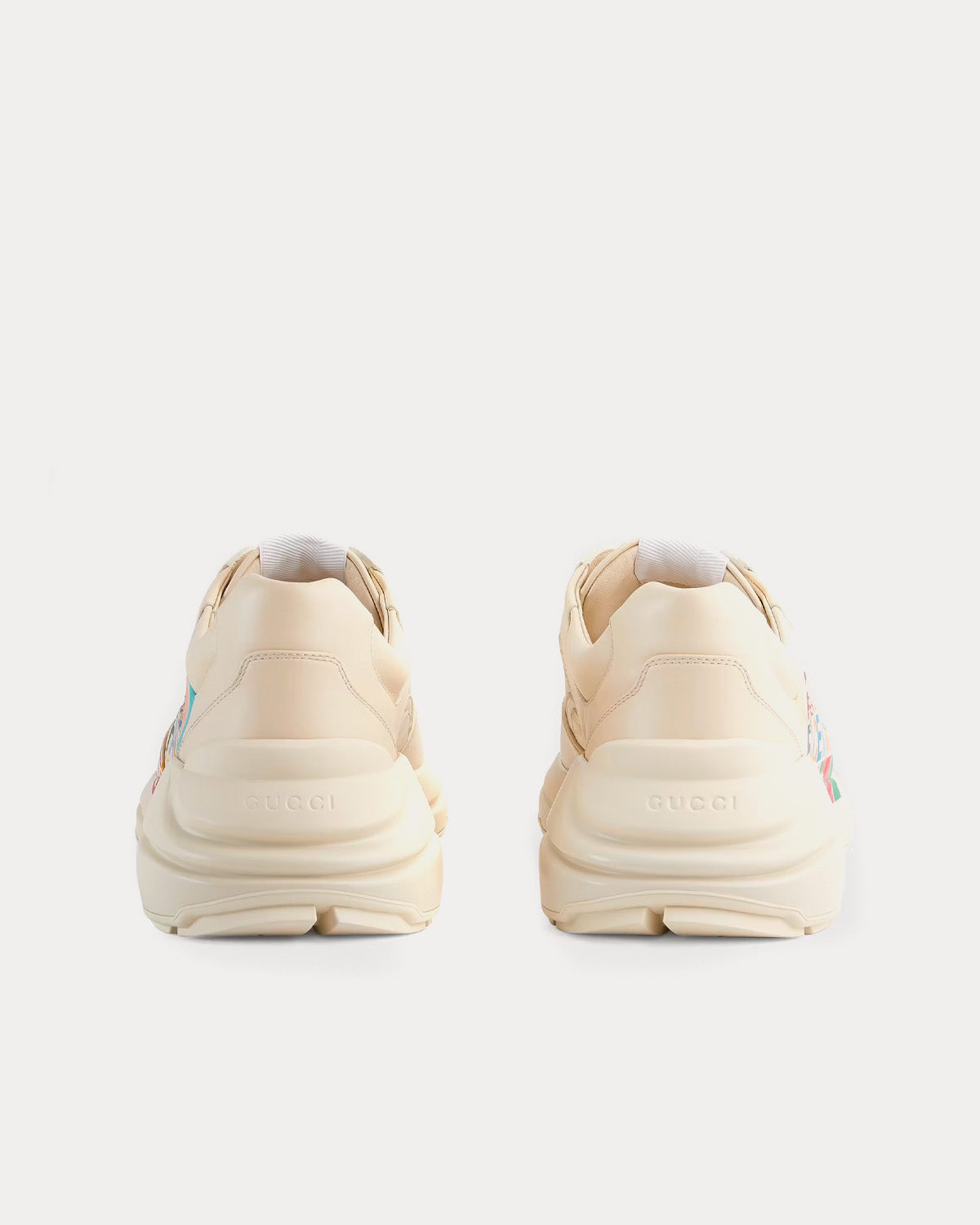 Gucci x The North Face - Rhyton Leather Ivory Low Top Sneakers