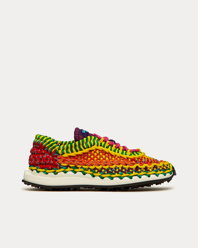 Valentino Garavani Crochet Yellow / Multicolour Low Top Sneakers - 1