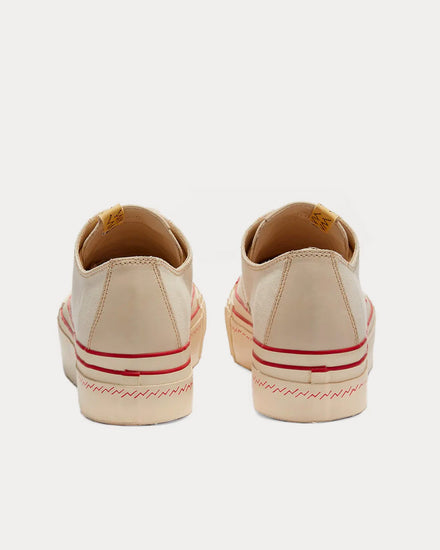 Visvim Men's Skagway Lo G Patten Ivory Low Top Sneakers