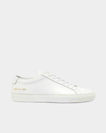 Common Projects Original Achilles Leather White Low Top Sneakers - 1