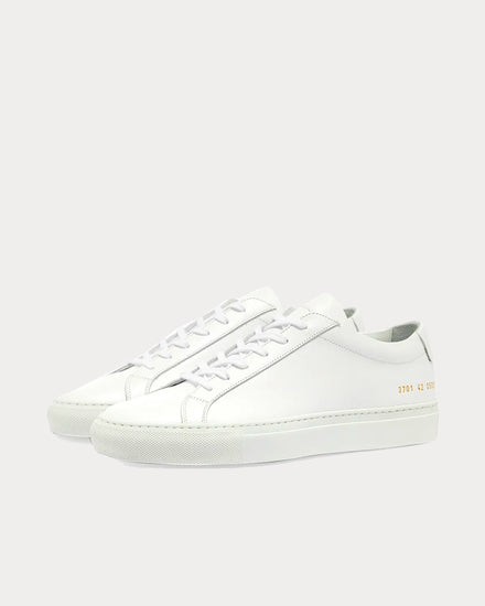 Common Projects Original Achilles Leather White Low Top Sneakers - 2