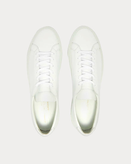 Common Projects Original Achilles Leather White Low Top Sneakers - 3
