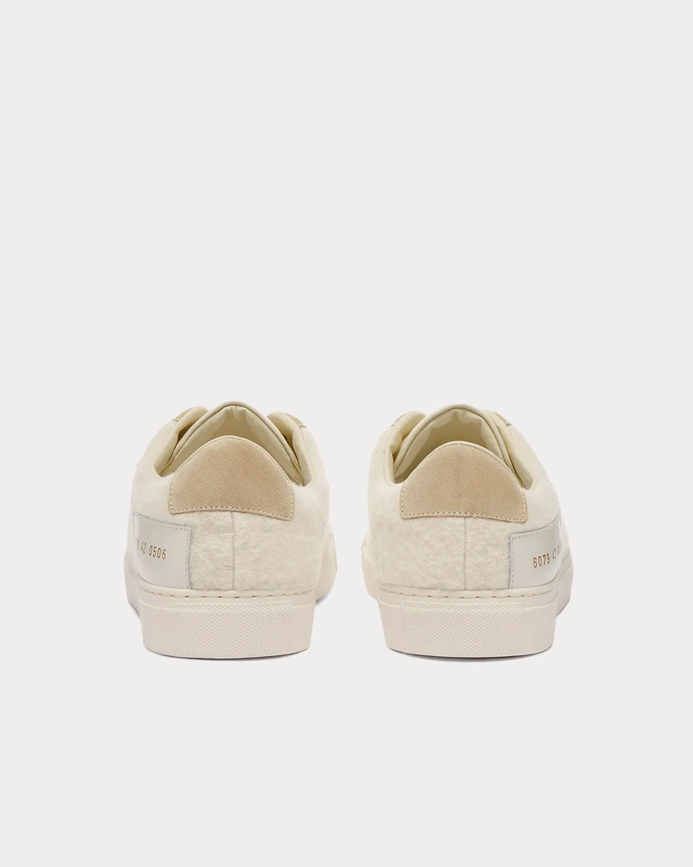 Common Projects - Retro Wool White Low Top Sneakers