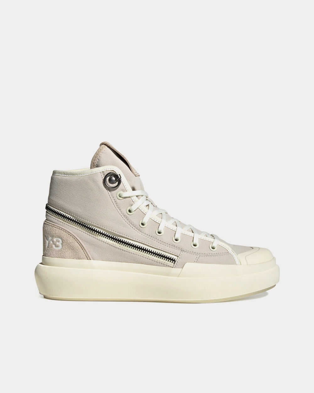 Buy Y-3 Men's Ajatu Court Bliss / Off White / Core White High Top Sneakers  & Trainers