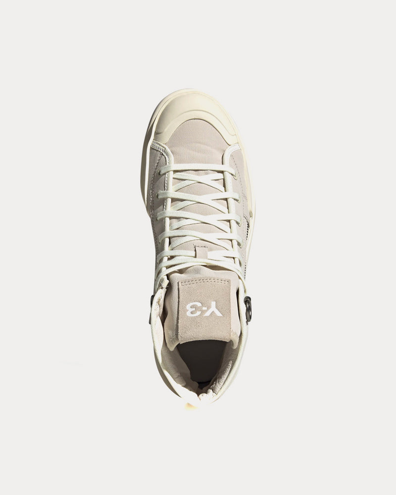 Y-3 Ajatu Court Bliss / Off White / Core White High Top Sneakers - 2