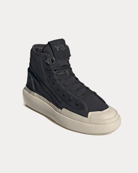Y-3 Ajatu Court Black / Black / Bliss High Top Sneakers - 3